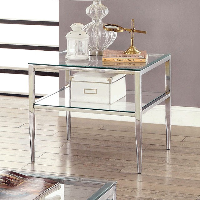 TANIKA Chrome End Table, Chrome - Furniture 4 Less Outlet (Salinas,CA)