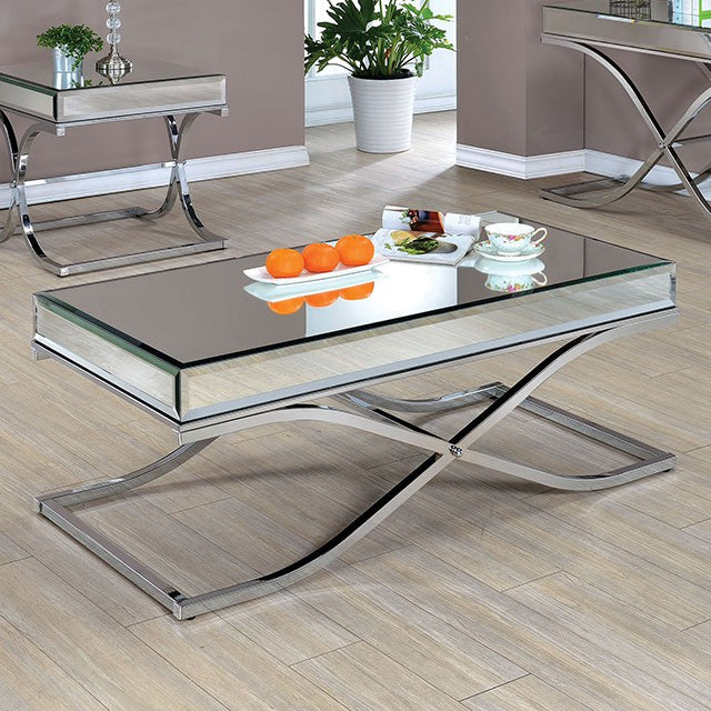 SUNDANCE Chrome Coffee Table, Chrome - Furniture 4 Less Outlet (Salinas,CA)