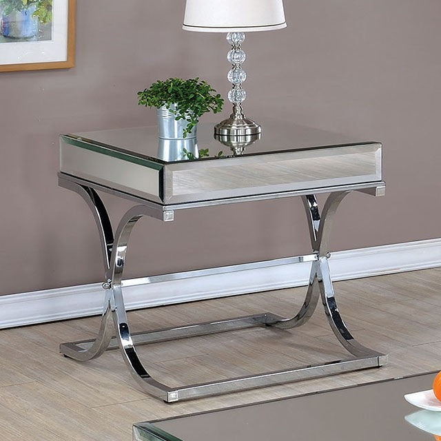 SUNDANCE Chrome End Table, Chrome - Furniture 4 Less Outlet (Salinas,CA)
