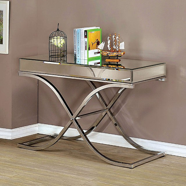 SUNDANCE Chrome Sofa Table, Chrome - Furniture 4 Less Outlet (Salinas,CA)