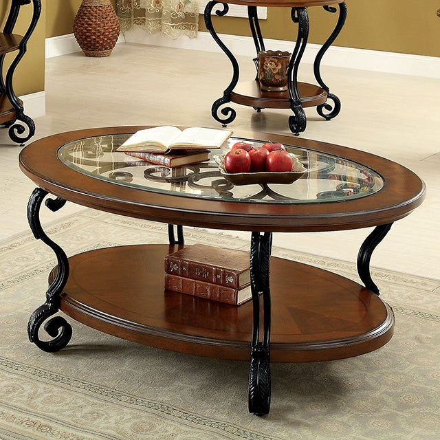 MAY Brown Cherry Coffee Table - Furniture 4 Less Outlet (Salinas,CA)