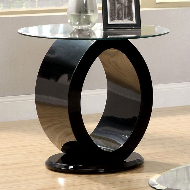 LODIA III Black End Table, Black - Furniture 4 Less Outlet (Salinas,CA)