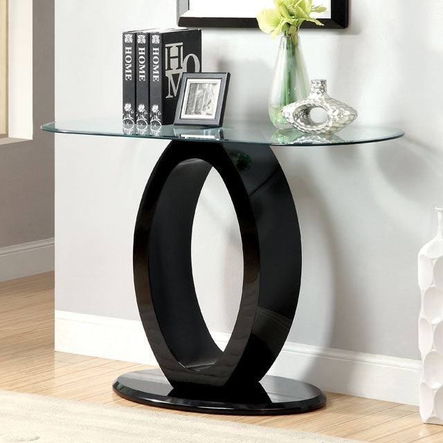 LODIA III Black Sofa Table, Black - Furniture 4 Less Outlet (Salinas,CA)