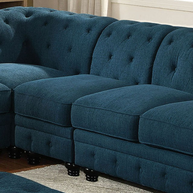 Stanford Armless Chair Teal - Furniture 4 Less Outlet (Salinas,CA)
