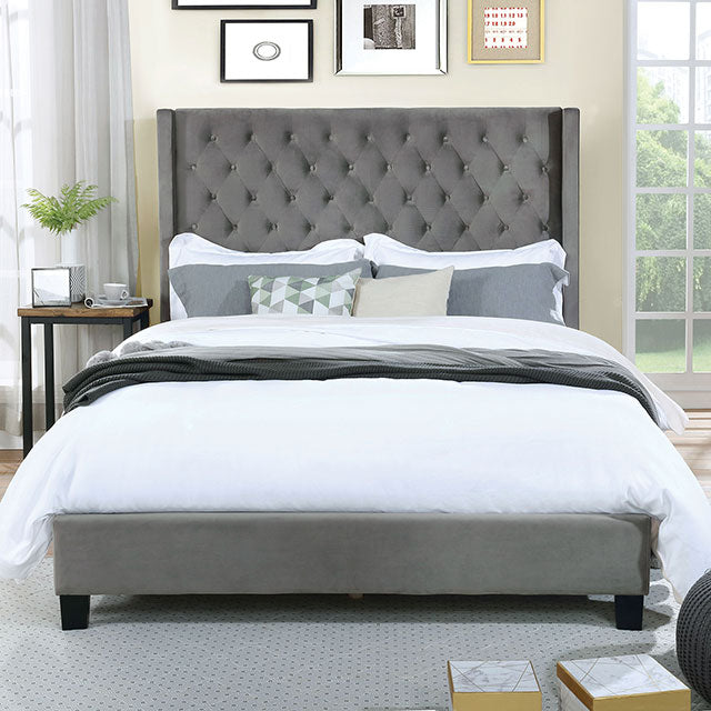 Ryleigh Bed Black, Grey, & Navy - Furniture 4 Less Outlet (Salinas,CA)