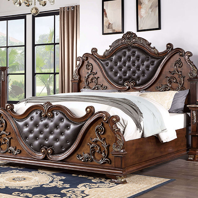 Esparanza Bed Cherry & White - Furniture 4 Less Outlet (Salinas,CA)
