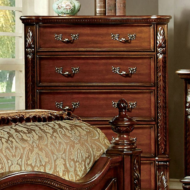 ARTHUR Brown Cherry Chest - Furniture 4 Less Outlet (Salinas,CA)