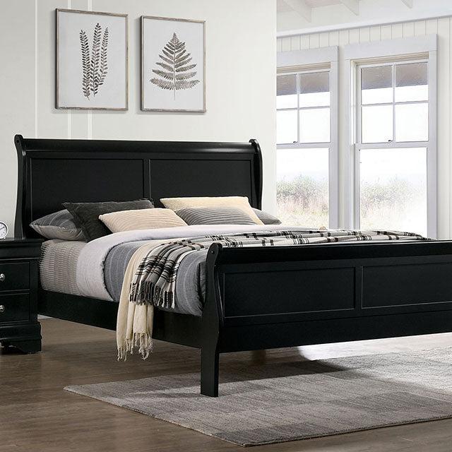 Louis Philippe Queen Bedroom Set - Furniture 4 Less Outlet (Salinas,CA)