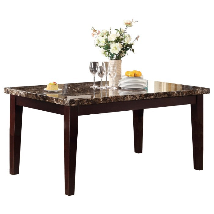 2544-64 - Dining Table, Faux Marble Top - Furniture 4 Less Outlet (Salinas,CA)