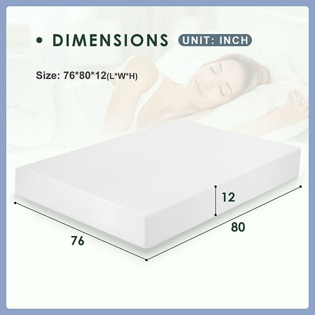 Artemisia 12" Memory Foam Mattress Full, Queen, Eastren King, & Cal.King - Furniture 4 Less Outlet (Salinas,CA)