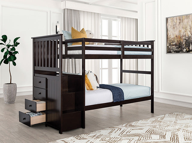 Ontario Twin/Twin Bunk Bed - Furniture 4 Less Outlet (Salinas,CA)
