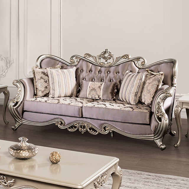 Albacete Sofa Campage & Walnut - Furniture 4 Less Outlet (Salinas,CA)