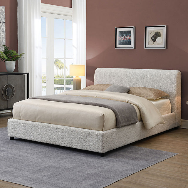 Vertham E.King, Full, & Queen Bed White & Black - Furniture 4 Less Outlet (Salinas,CA)