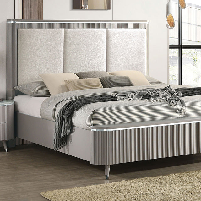 Aldridge Queen & E.King Bed - Furniture 4 Less Outlet (Salinas,CA)