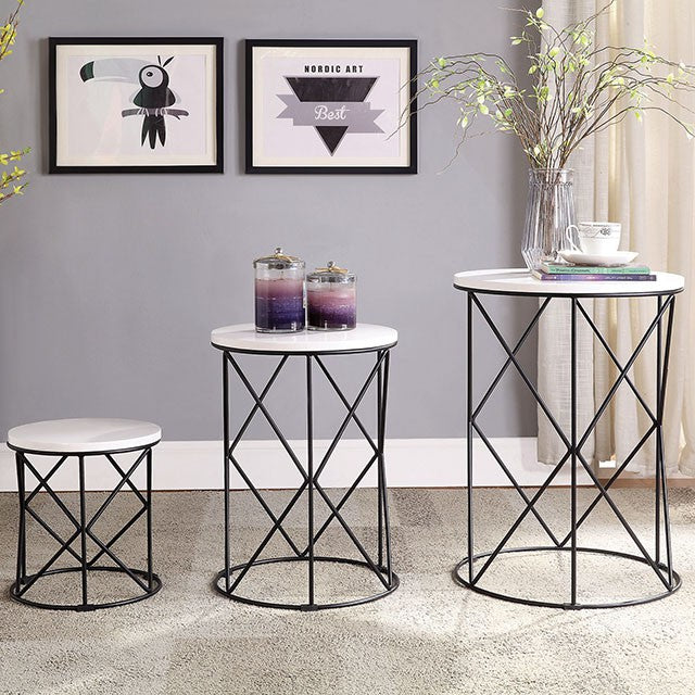 Madyson 3 Pc. Nesting Table - Furniture 4 Less Outlet (Salinas,CA)