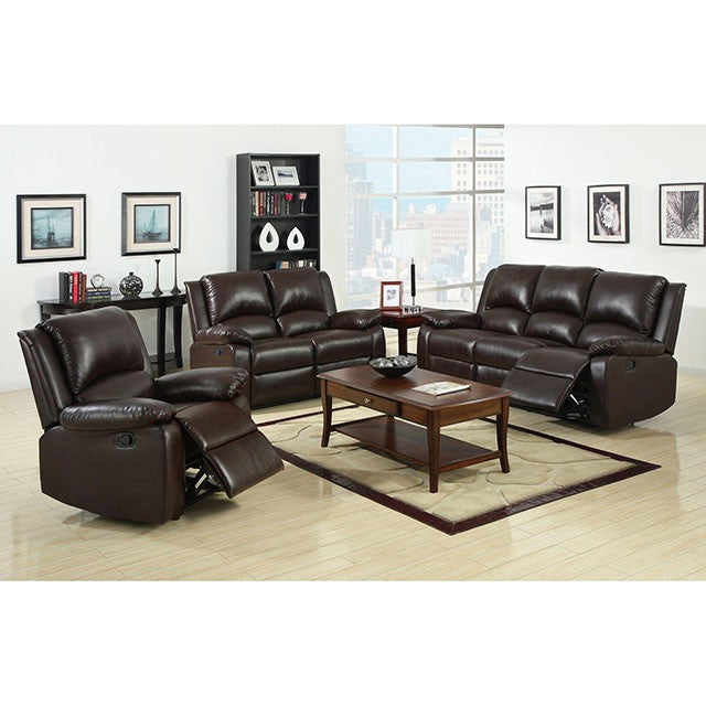 Oxford Rustic Dark Brown Motion Sofa - Furniture 4 Less Outlet (Salinas,CA)