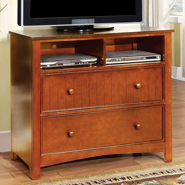 Omnus Oak Media Chest - Furniture 4 Less Outlet (Salinas,CA)