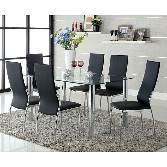 Kalawao Black Side Chair (2/CTN) - Furniture 4 Less Outlet (Salinas,CA)