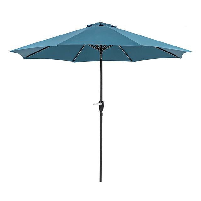 Soli 9' Outdoor Umbrella w/ Auto Tilt + 21" Round Base - Furniture 4 Less Outlet (Salinas,CA)