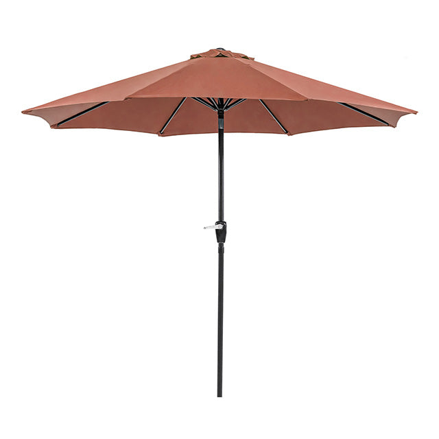 Soli 9' Outdoor Umbrella w/ Auto Tilt + 21" Round Base - Furniture 4 Less Outlet (Salinas,CA)