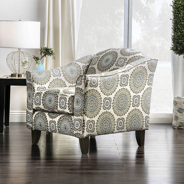 Misty Ivory/Pattern Floral Chair - Furniture 4 Less Outlet (Salinas,CA)