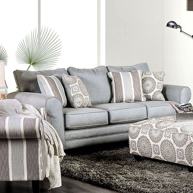 Misty Blue Gray Sofa - Furniture 4 Less Outlet (Salinas,CA)