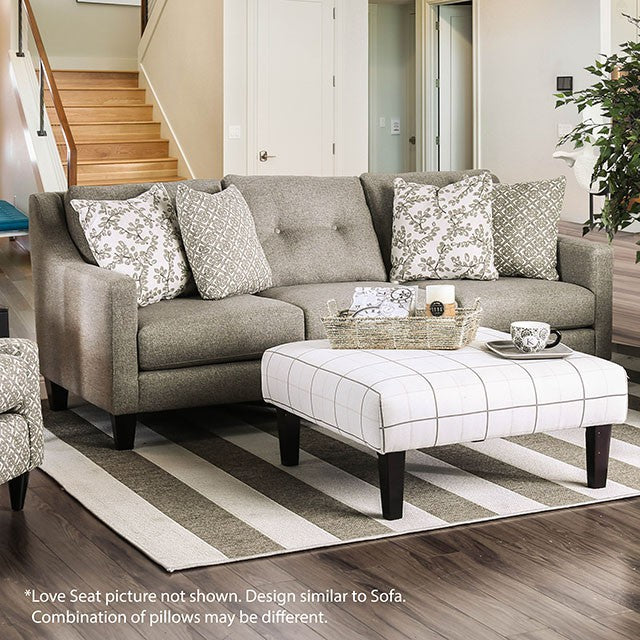 Dorset Light Gray Love Seat - Furniture 4 Less Outlet (Salinas,CA)