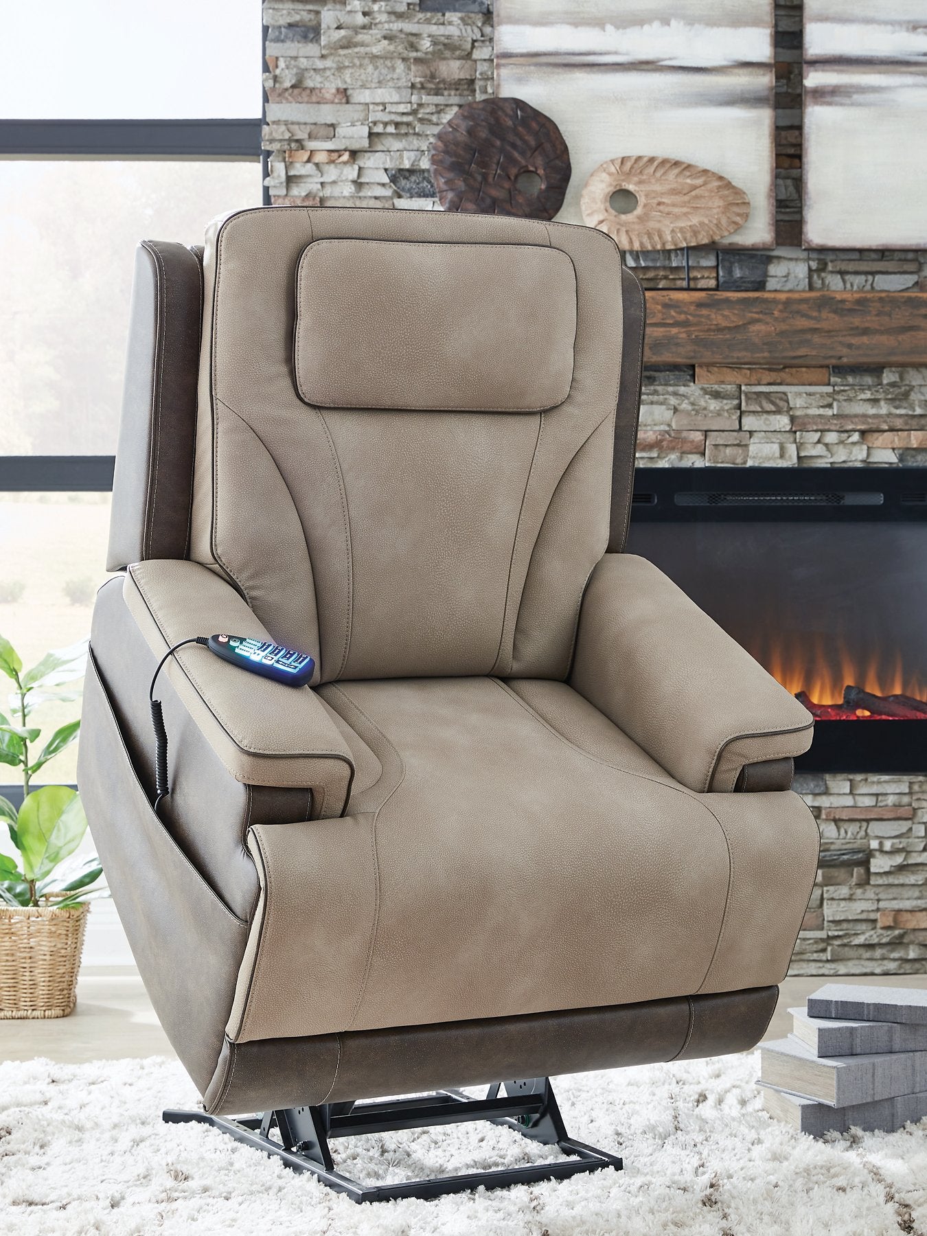 4Z-Peaceful Pause Power Lift Recliner - Furniture 4 Less Outlet (Salinas,CA)