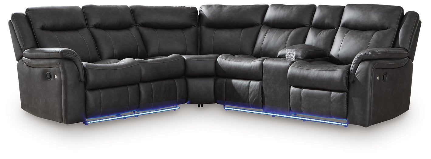 Sultan Meadow Reclining Sectional - Furniture 4 Less Outlet (Salinas,CA)