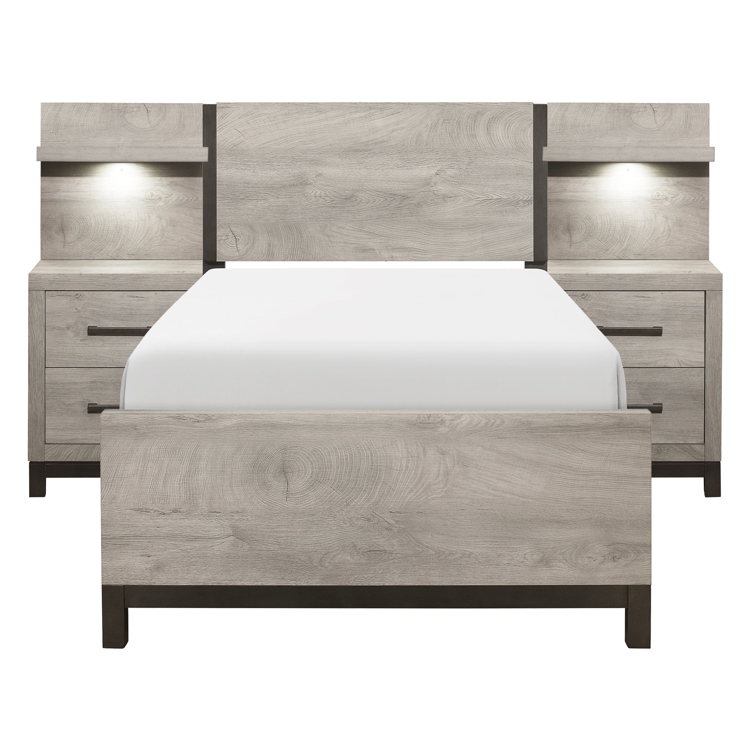 Zephyr-5pc Set Twin Wall Bed (TB+2NS+2NS-P) image