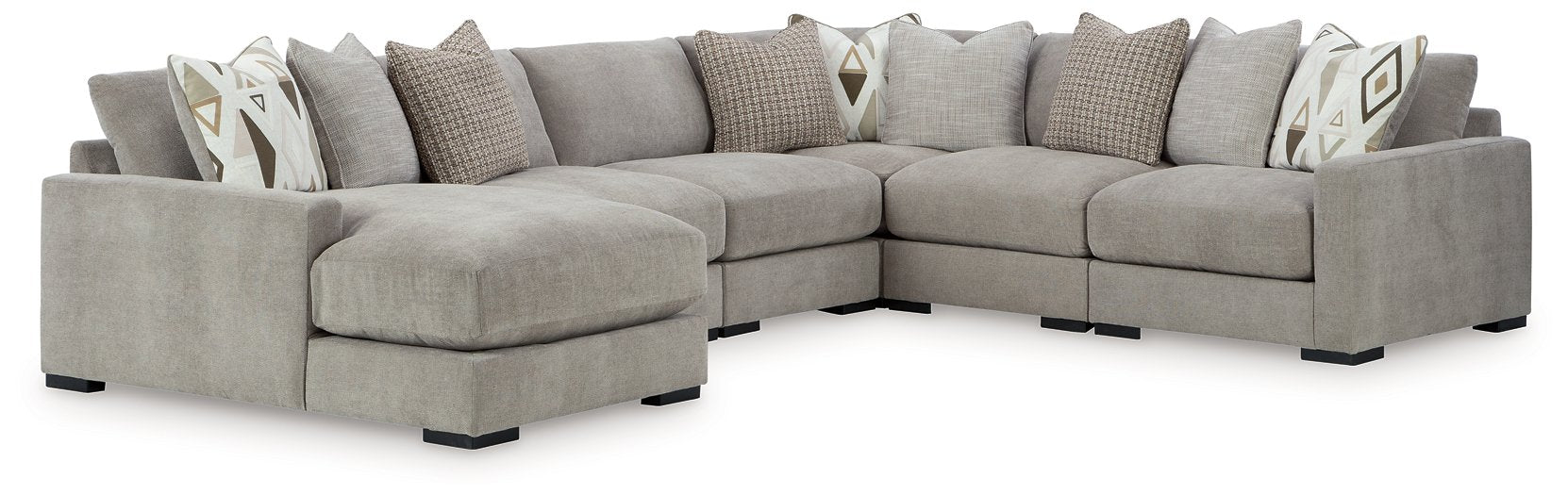 Aslan Court Sectional with Chaise - Furniture 4 Less Outlet (Salinas,CA)