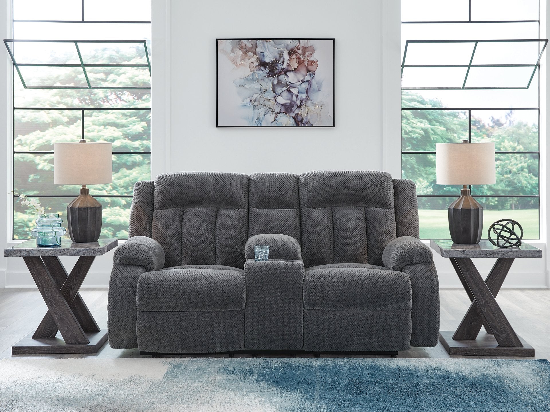 Observation Power Reclining Loveseat with Console - Furniture 4 Less Outlet (Salinas,CA)