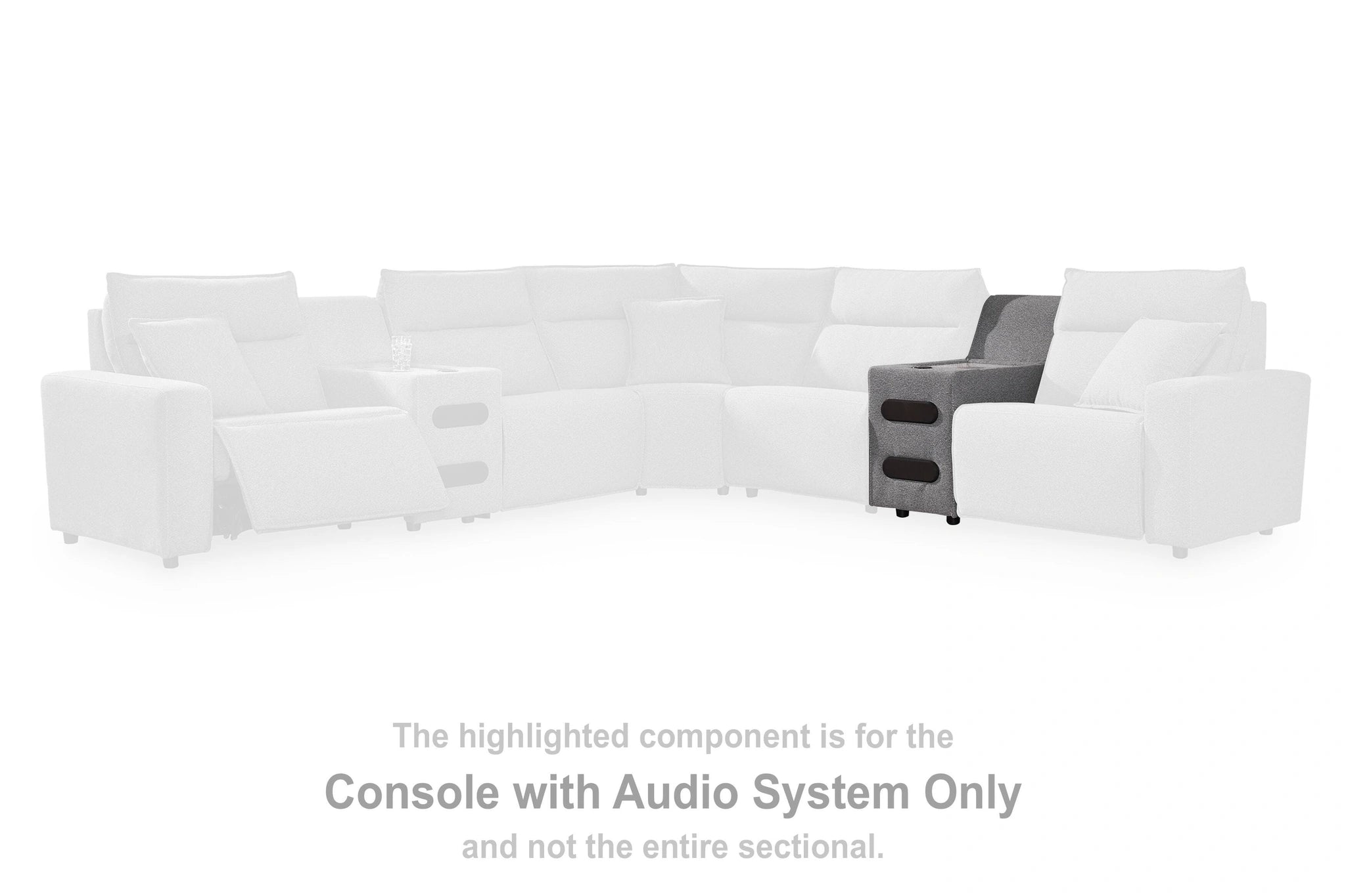 Modmax II Reclining Sectional with Audio Consoles