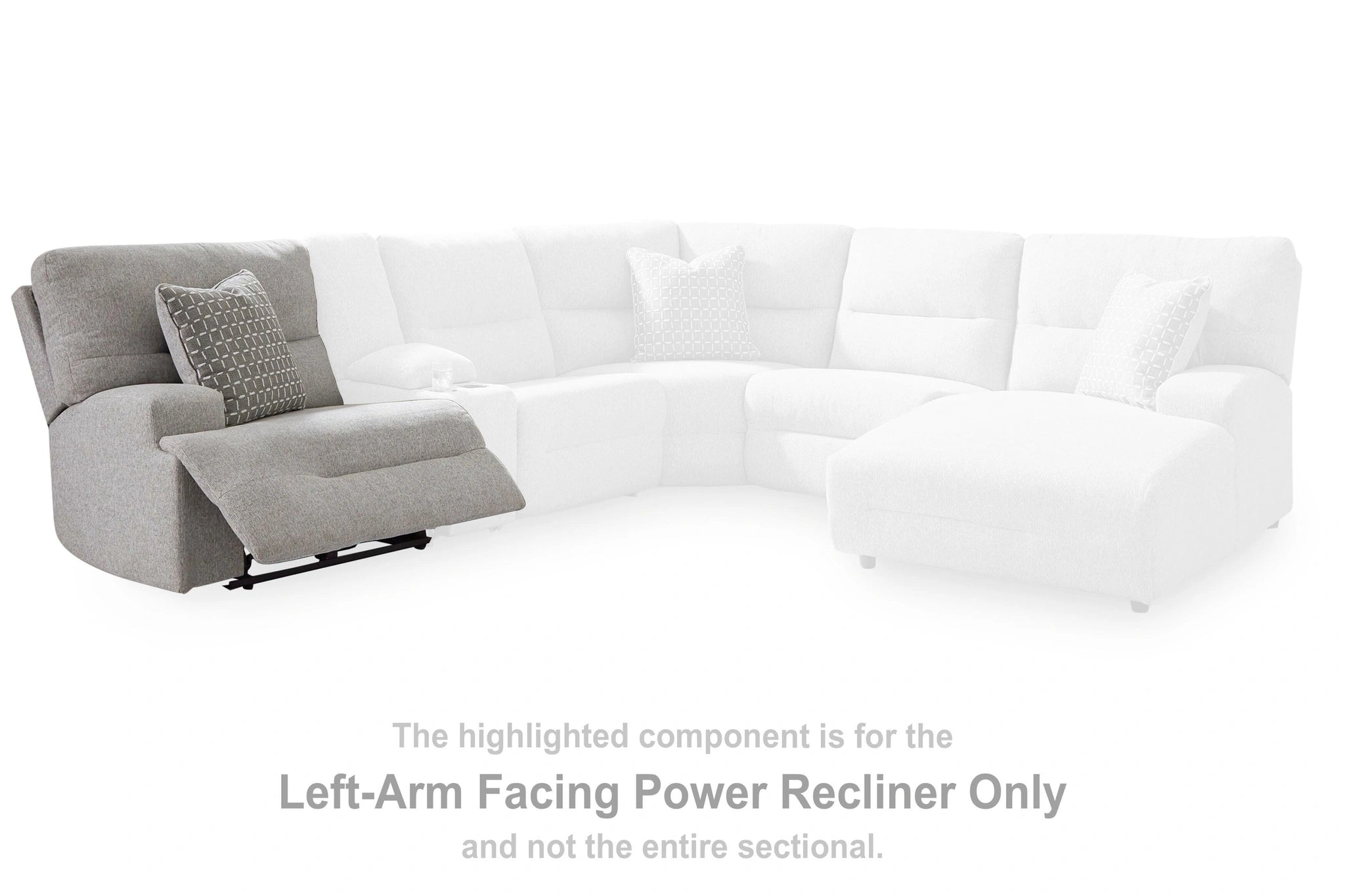 Acklen Place Power Sectional Reclining Sofa with Storage Console