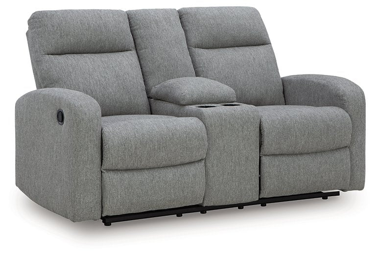 Gauntlet Reclining Loveseat with Console - Furniture 4 Less Outlet (Salinas,CA)