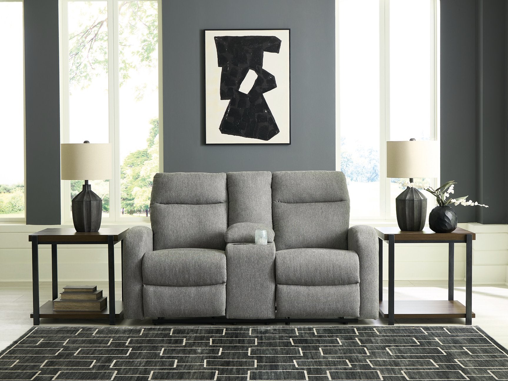 Gauntlet Reclining Loveseat with Console - Furniture 4 Less Outlet (Salinas,CA)
