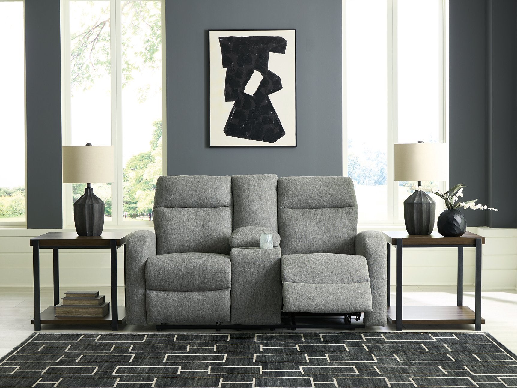 Gauntlet Reclining Loveseat with Console - Furniture 4 Less Outlet (Salinas,CA)