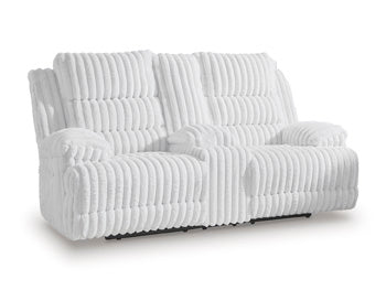 Rhines Falls Power Reclining Loveseat with Console - Furniture 4 Less Outlet (Salinas,CA)