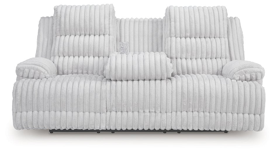 Rhines Falls Power Reclining Sofa with Drop Down Table - Furniture 4 Less Outlet (Salinas,CA)