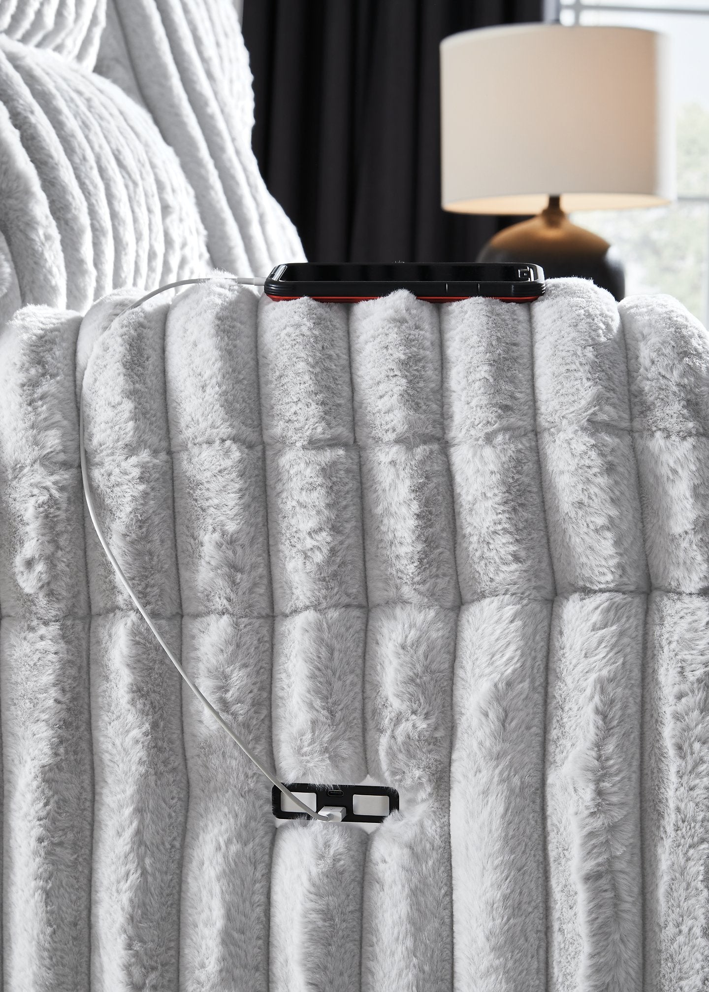 Rhines Falls Power Reclining Sofa with Drop Down Table - Furniture 4 Less Outlet (Salinas,CA)