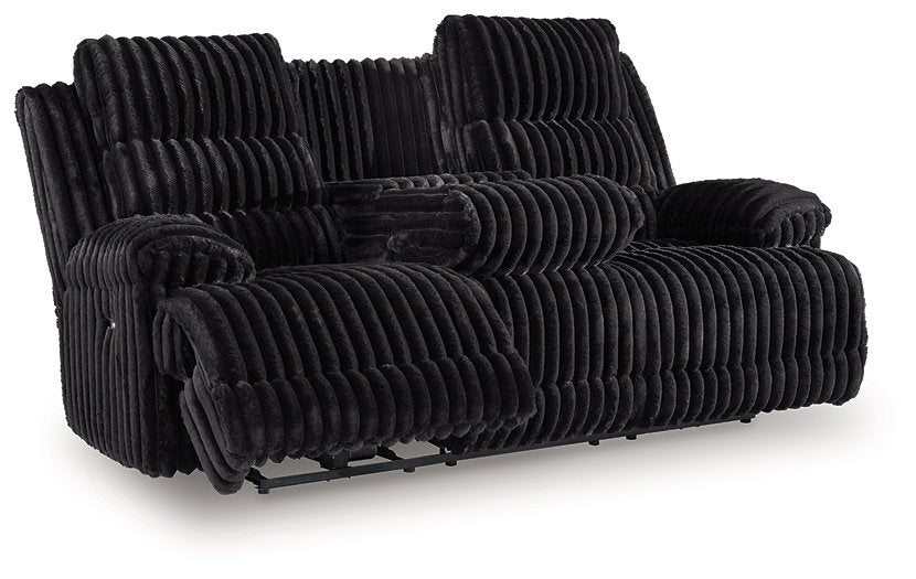 Rhine Falls Power Reclining Sofa with Drop Down Table - Furniture 4 Less Outlet (Salinas,CA)