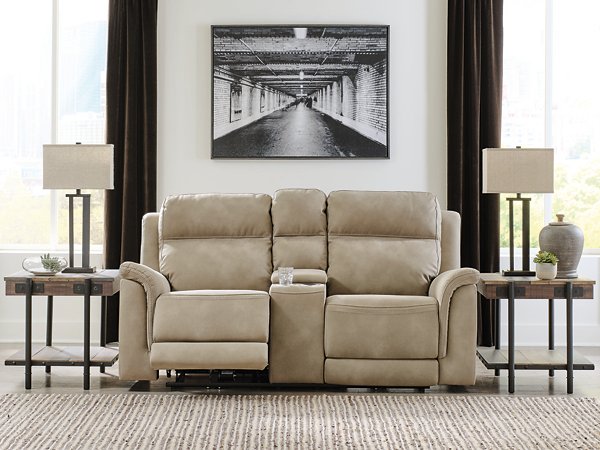 Next-Gen DuraPella Power Reclining Loveseat with Console - Furniture 4 Less Outlet (Salinas,CA)
