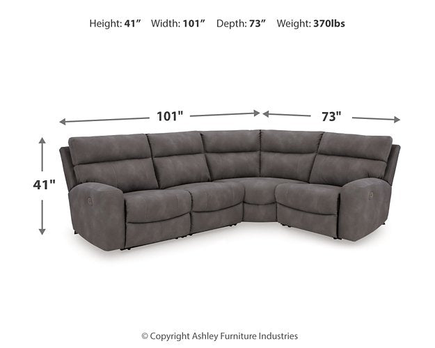 Next-Gen DuraPella Power Reclining Sectional - Furniture 4 Less Outlet (Salinas,CA)