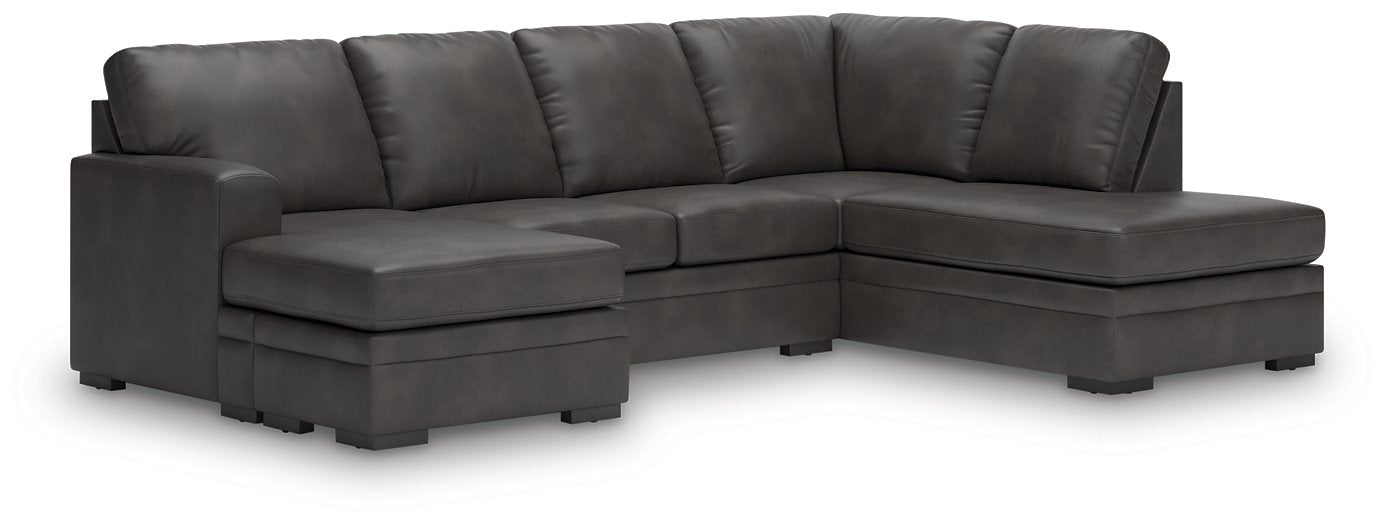 Lofton-Pike Sectional with Chaise - Furniture 4 Less Outlet (Salinas,CA)