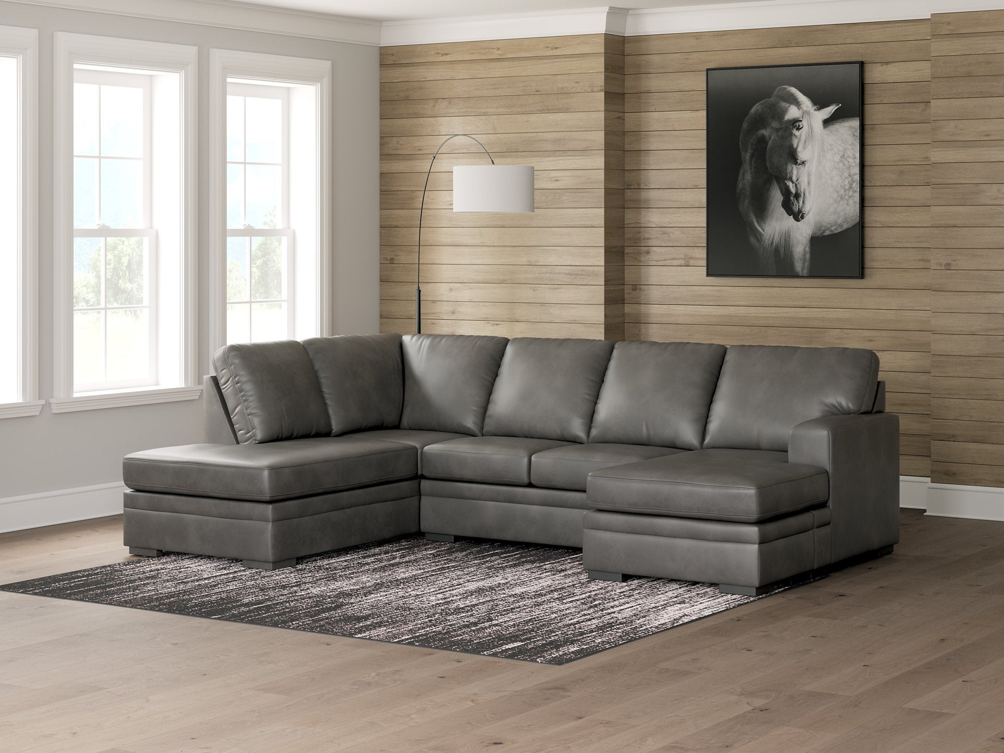 Lofton-Pike Sectional with Chaise - Furniture 4 Less Outlet (Salinas,CA)