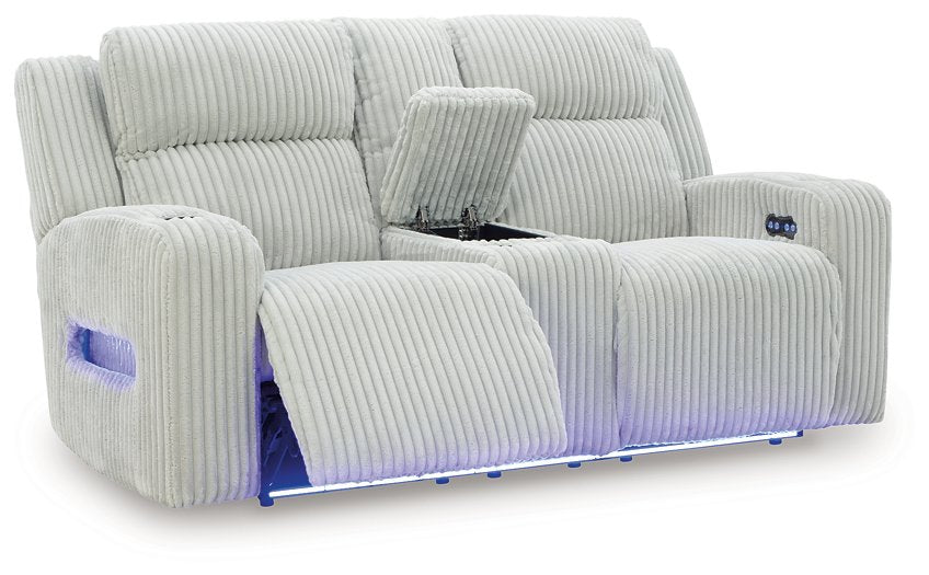 Forest Lake Power Reclining Loveseat with Console - Furniture 4 Less Outlet (Salinas,CA)