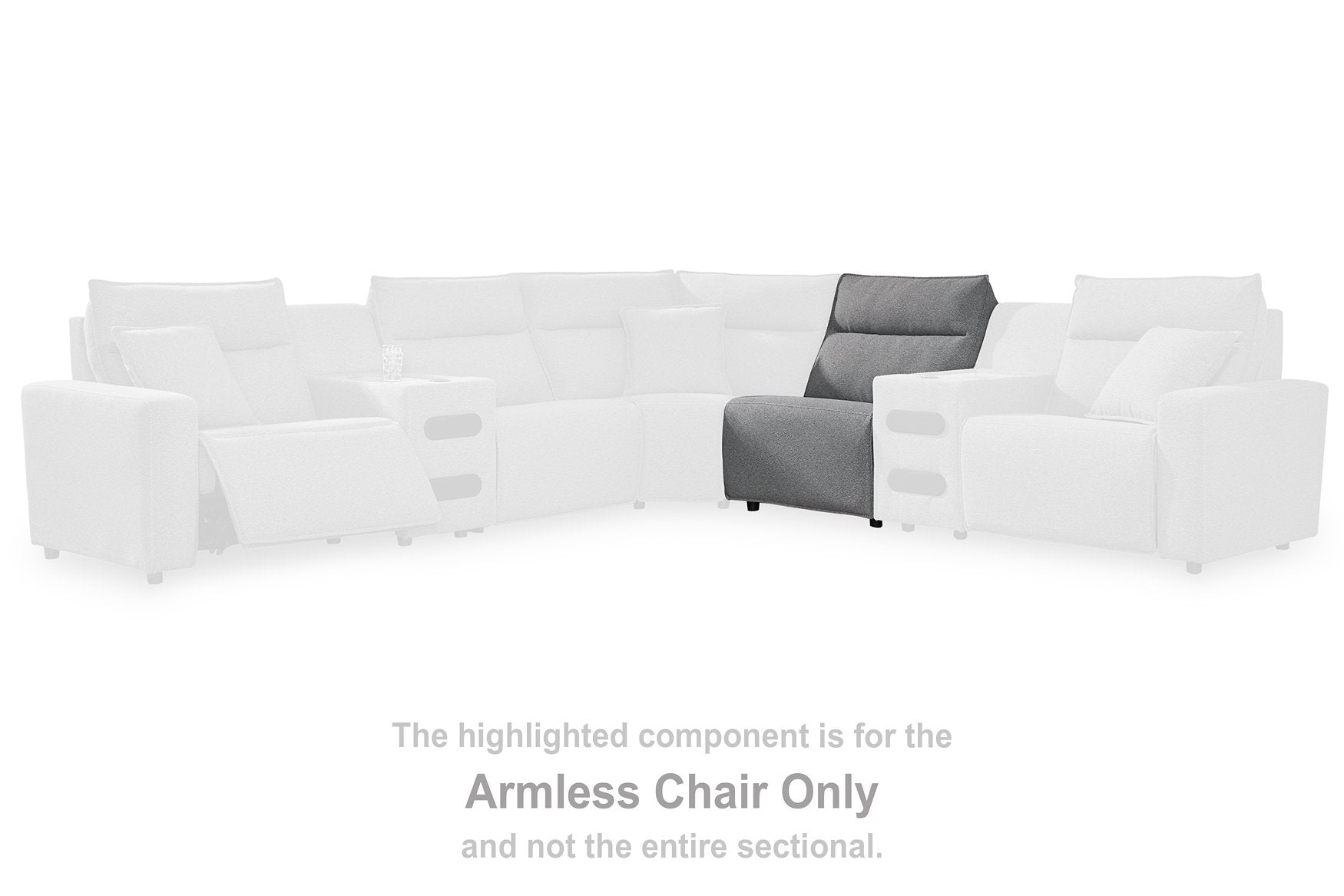 Modmax Reclining Sectional with Audio Console - Furniture 4 Less Outlet (Salinas,CA)