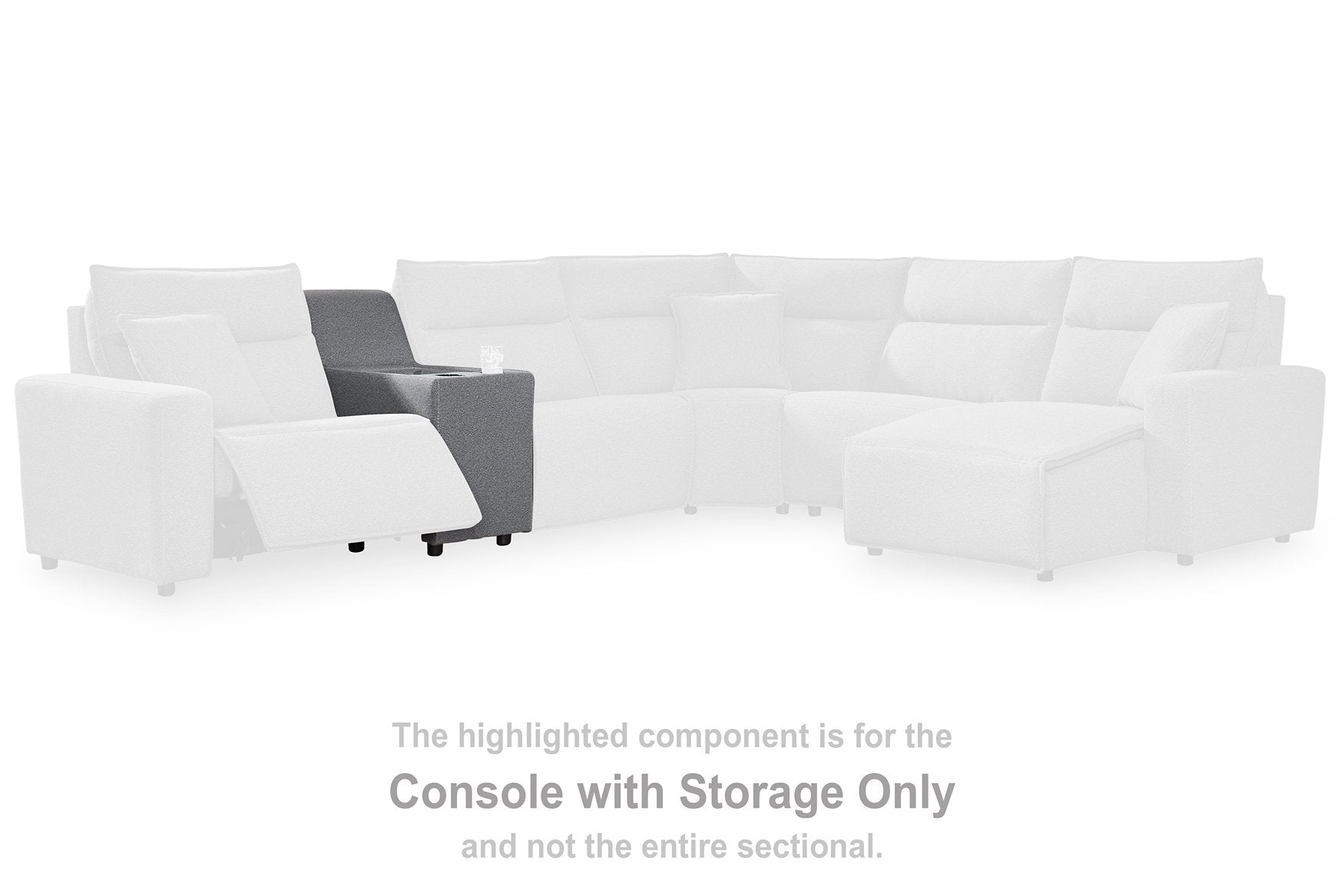 Modmax Reclining Sectional with Console - Furniture 4 Less Outlet (Salinas,CA)