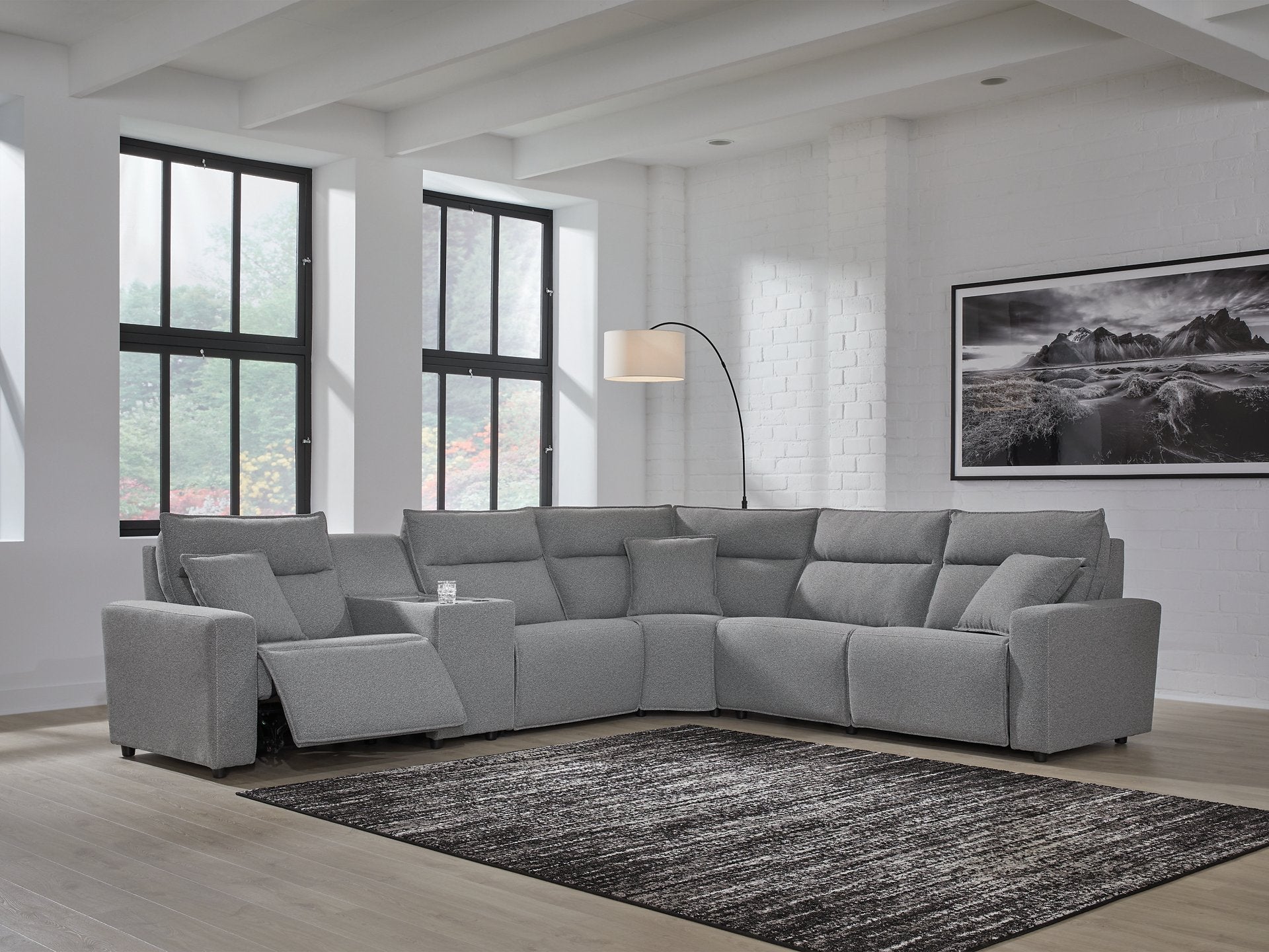 Modmax Reclining Sectional with Console - Furniture 4 Less Outlet (Salinas,CA)
