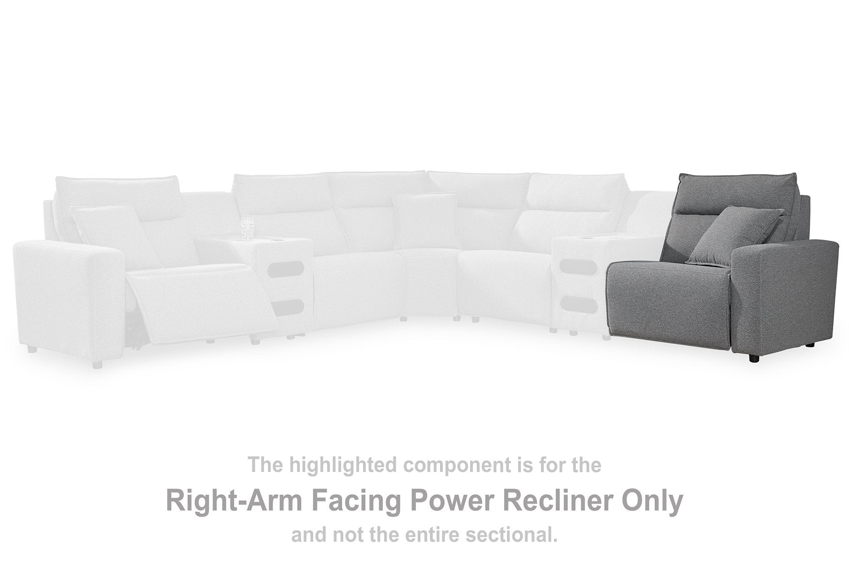Modmax Reclining Sectional with Console - Furniture 4 Less Outlet (Salinas,CA)